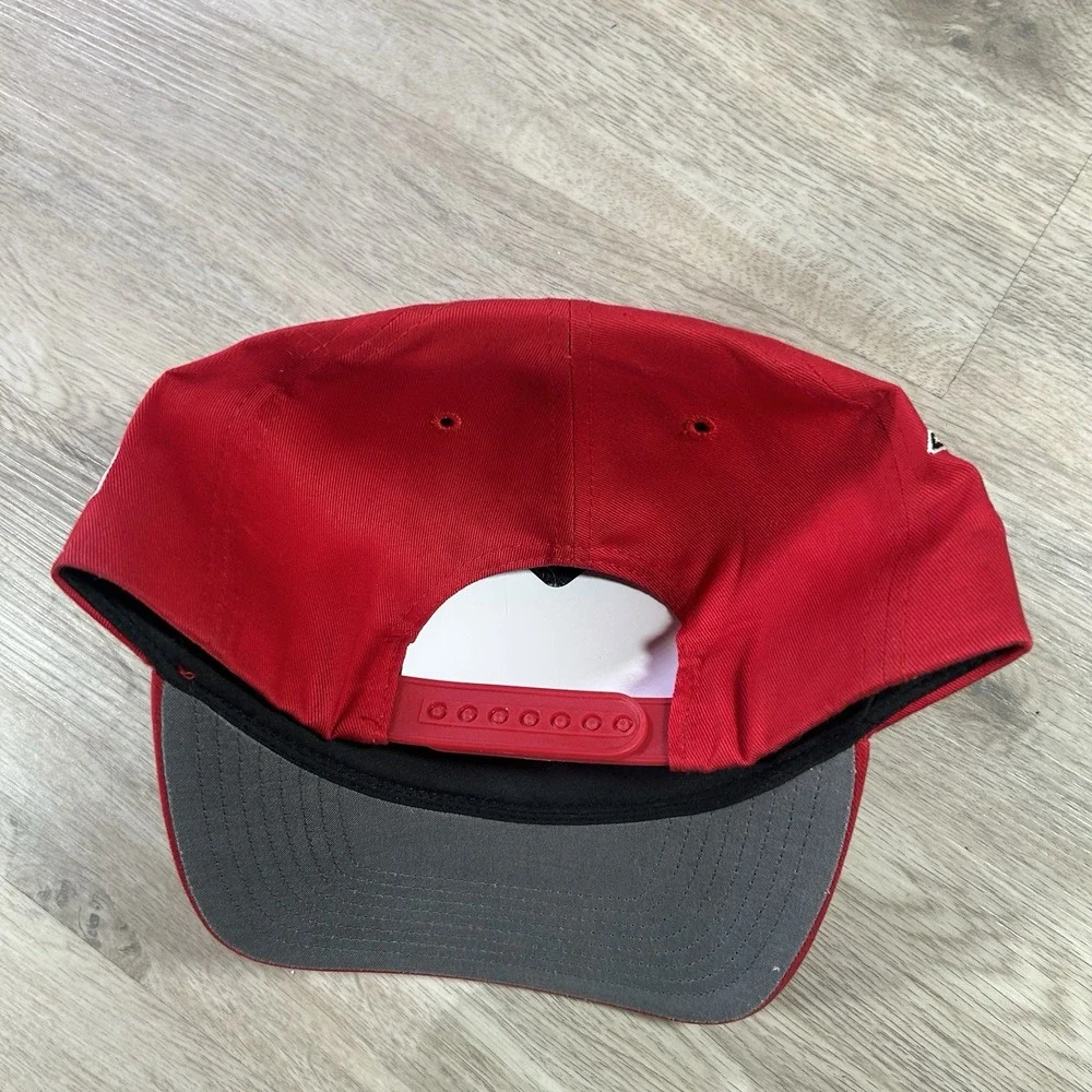 VTG Mark McGwire St. Louis Cardinals Snapback Hat MLB Sid Logo Twins Red Cap
